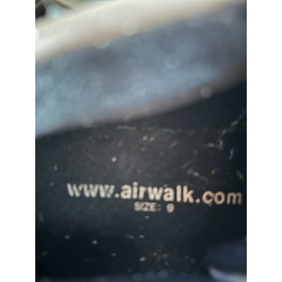 Vintage 90s AIRWALK Scorch Blue Flame Singe Skateboard Sneaker Sz 9 - Picture 9 of 13